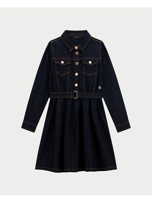 Vestito in denim manica lunga bambina Guess GUESS | J5YK12-D4EU0GRBW