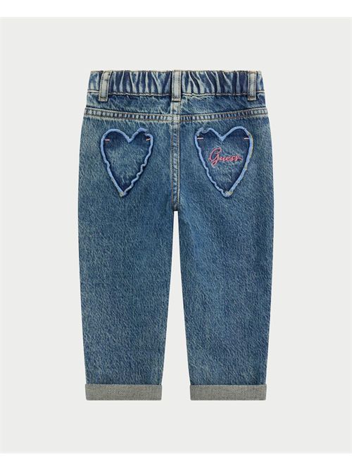 Jeans denim rigido Mom Fit bambina Guess GUESS | K5YA06-D5QW0GNYH