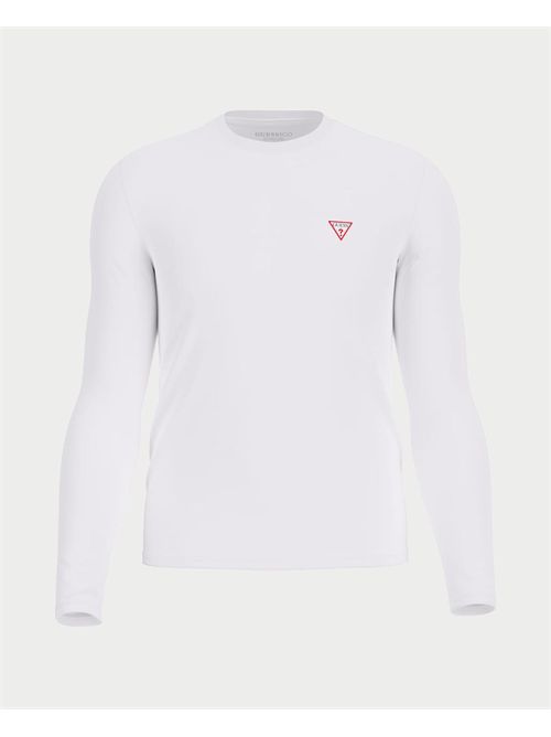 T-Shirt col rond manche longue avec logo homme Guess GUESS | M2YI28-J1314G011