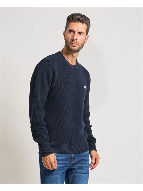 Long crew neck sweater for men Guess Jeans GUESS | M4BR30-Z3HM1A71W
