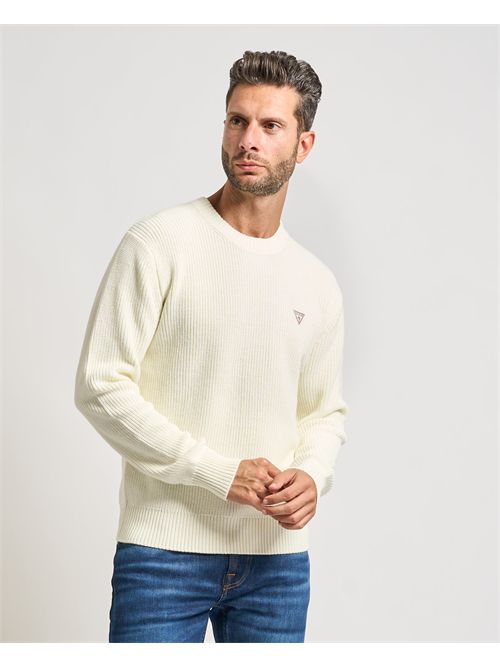 Long crew neck sweater for men Guess Jeans GUESS | M4BR30-Z3HM1G293