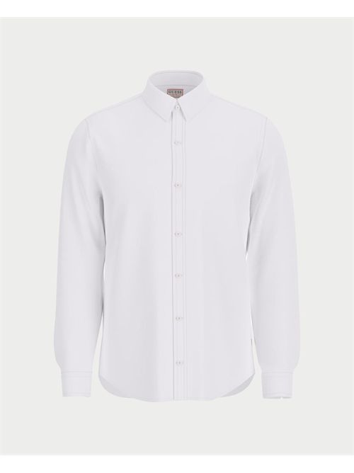 Chemise Griffin Luxe en twill homme Guess GUESS | M5BH58-WHBZ2G011