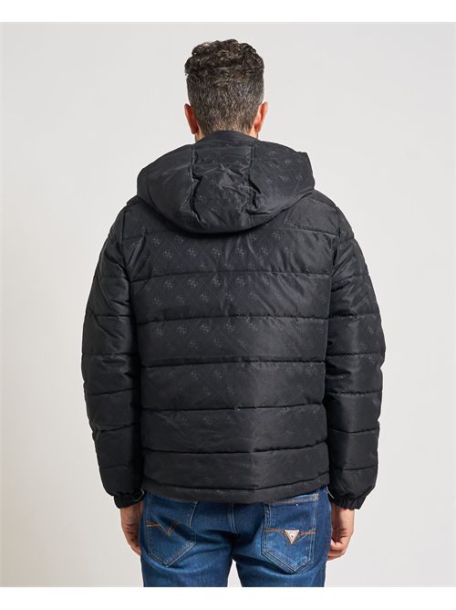 Monogram down jacket for men Guess with hood GUESS | M5BL0B-W2322FJAJ
