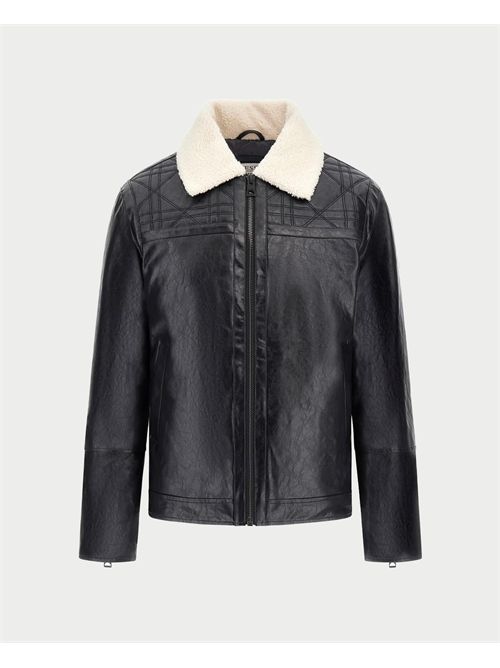 Guess Men's Quilting Jacket with Fur GUESS | M5BL2N-W0390JBLK