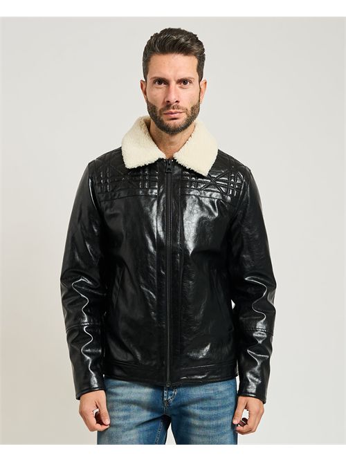 Guess Men's Quilting Jacket with Fur GUESS | M5BL2N-W0390JBLK