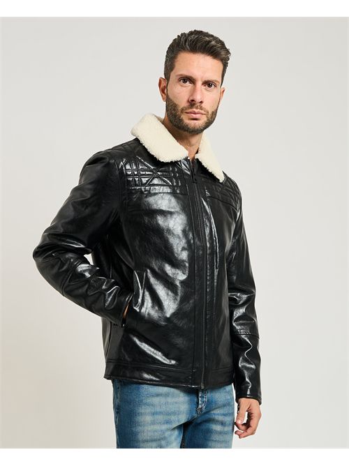Guess Men's Quilting Jacket with Fur GUESS | M5BL2N-W0390JBLK