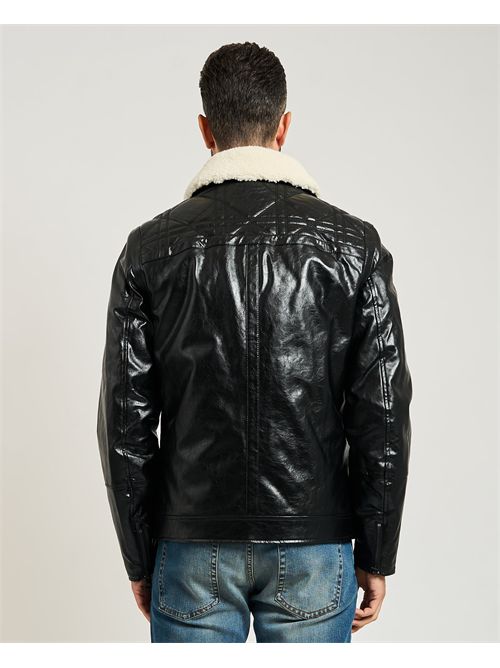 Guess Men's Quilting Jacket with Fur GUESS | M5BL2N-W0390JBLK