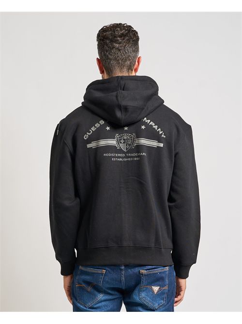 Full zip sweatshirt for men Guess Jeans GUESS | M5BQ28-K9V31JBLK