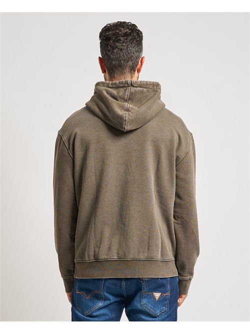 Men's Guess Jeans America hoodie with kangaroo pocket GUESS | M5BQ33-KCPR1FNGB