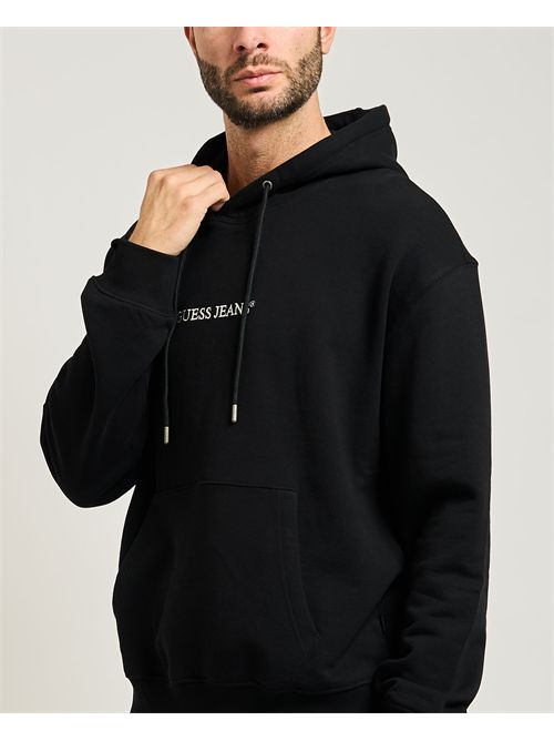 Guess Jeans long sleeve Hooded regular embroidered Sweat GUESS | M5RQ38-KCPR1JBLK