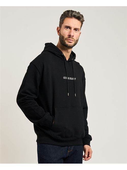 Guess Jeans long sleeve Hooded regular embroidered Sweat GUESS | M5RQ38-KCPR1JBLK