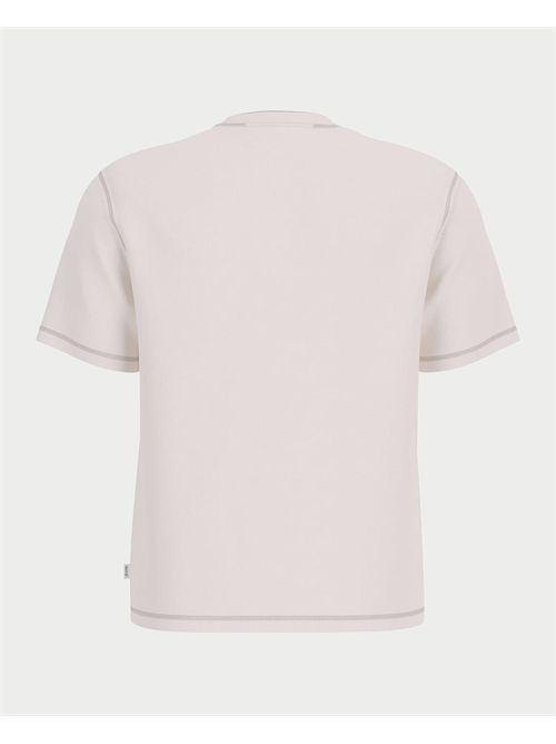 Guess Jeans short sleeve crew neck regular Henley With Patch GUESS | M5YI01-KCXB1G054