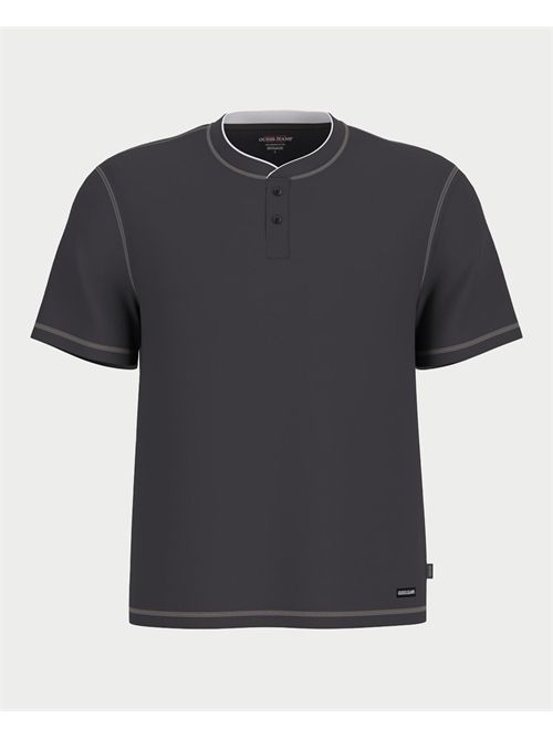T-Shirt Henley con Patch uomo Guess Jeans GUESS | M5YI01-KCXB1JBLK
