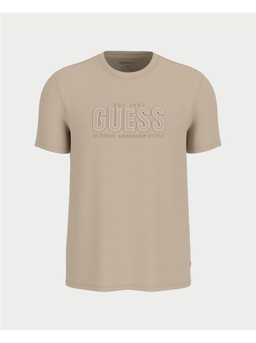 T-Shirt con logo ricamato uomo Guess GUESS | M5YI44-KBW41F10M