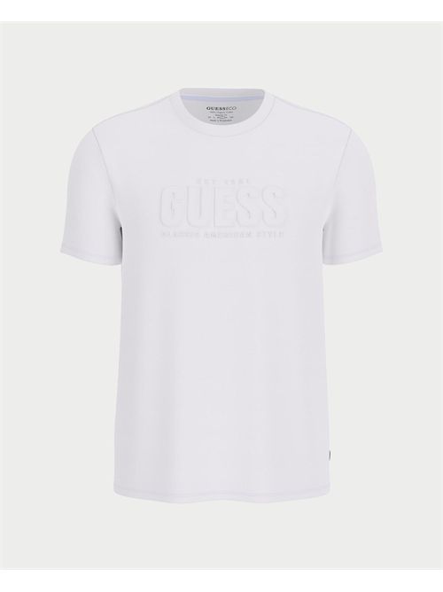 T-Shirt con logo ricamato uomo Guess GUESS | M5YI44-KBW41G011