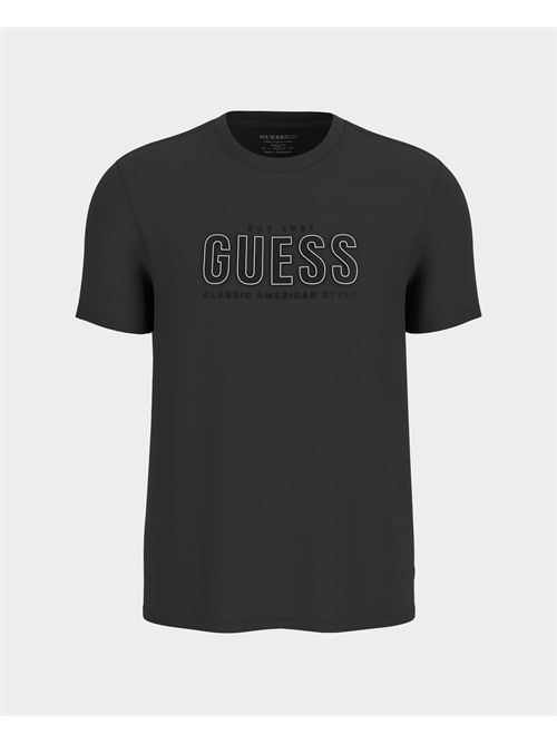 T-Shirt con logo ricamato uomo Guess GUESS | M5YI44-KBW41JTMU