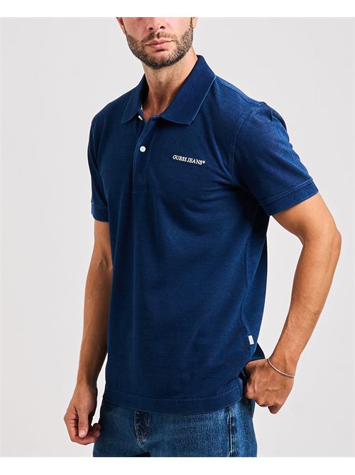 Polo uomo Guess Jeans con logo ricamato GUESS | M5YP29-KCYL1BL1N