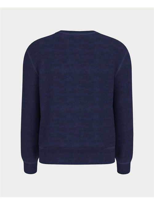 Felpa Dark Indigo con logo ricamato uomo Guess Jeans GUESS | M5YQ06-KCXQ1BL1N