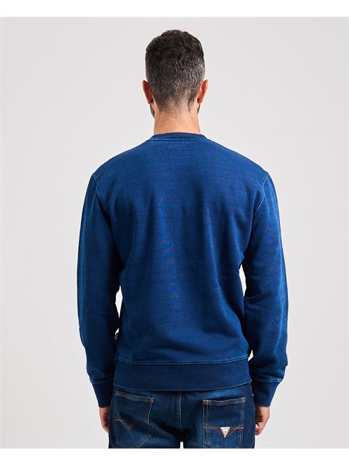 Maglione Dark Indigo uomo Guess Jeans con logo ricamato GUESS | M5YQ06-KCXQ1BL1N