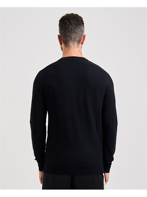 Maglione Harrison uomo Guess con logo a sbalzo GUESS | M5YR02-Z3FB1JBLK