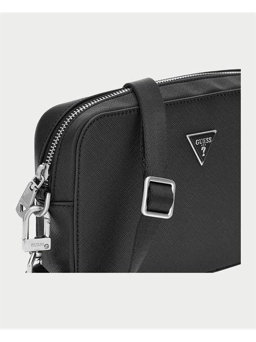 Guess men's saffiano beauty case in Milan GUESS | PMMISA-P5245BLA