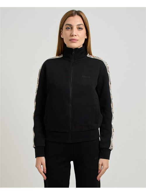Guess Britney Full Zip Sweatshirt GUESS | V2YQ16-KB3P2JBLK