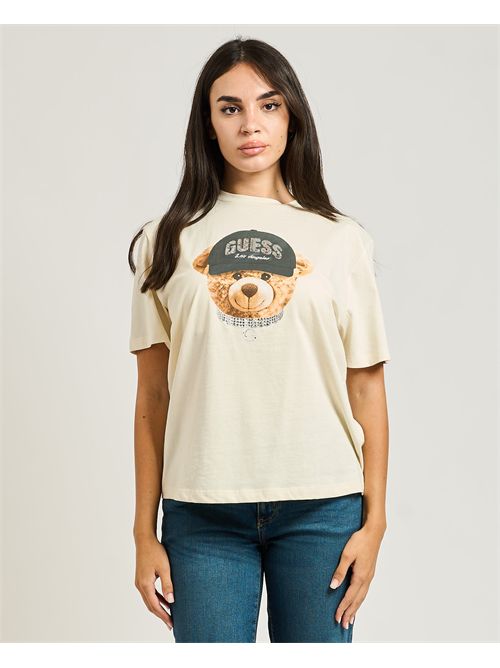 Guess Teddy Bear Hat short sleeve T-Shirt GUESS | V5BI09-I3Z14G1O6