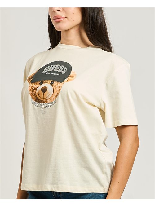 Guess Teddy Bear Hat short sleeve T-Shirt GUESS | V5BI09-I3Z14G1O6
