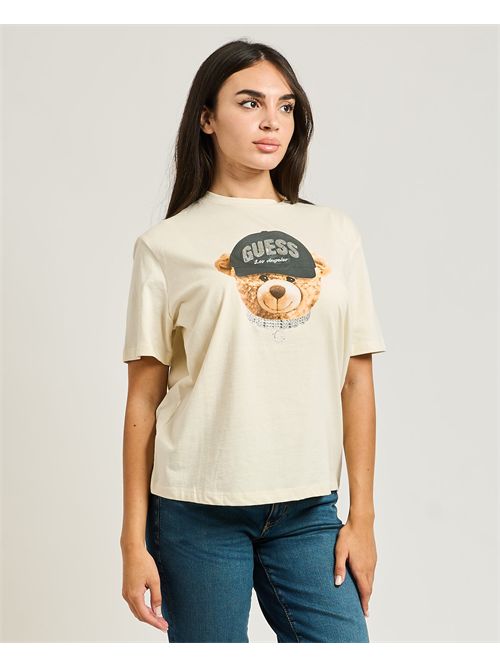 Guess Teddy Bear Hat short sleeve T-Shirt GUESS | V5BI09-I3Z14G1O6