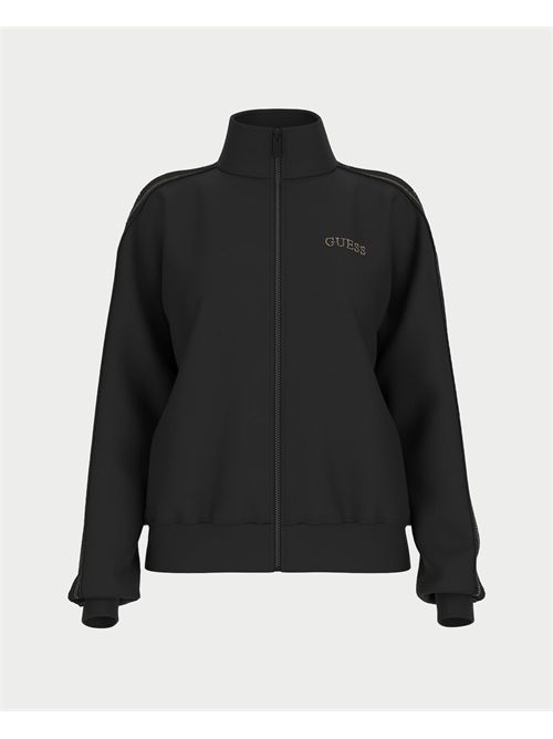 Felpa Octavia donna Guess fullzip a collo alto GUESS | V5BQ15-KCX22JBLK