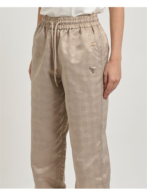Guess women's jogger trousers with 4G logo GUESS | V5YB14-WHFU0FJ8F