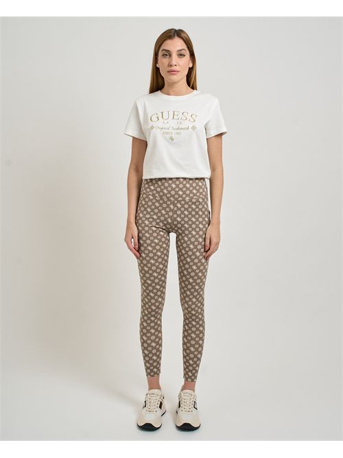 Guess Peony Logomania Leggings GUESS | V5YB18-MC03WP8HI