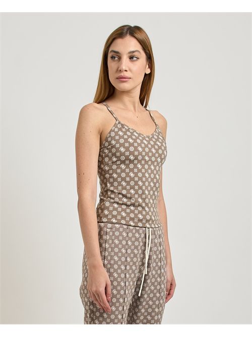 Canotta Peony Logomania Active donna Guess GUESS | V5YP11-MC03WP8HI
