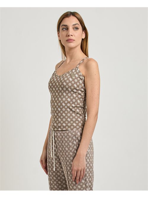 Canotta Peony Logomania Active donna Guess GUESS | V5YP11-MC03WP8HI