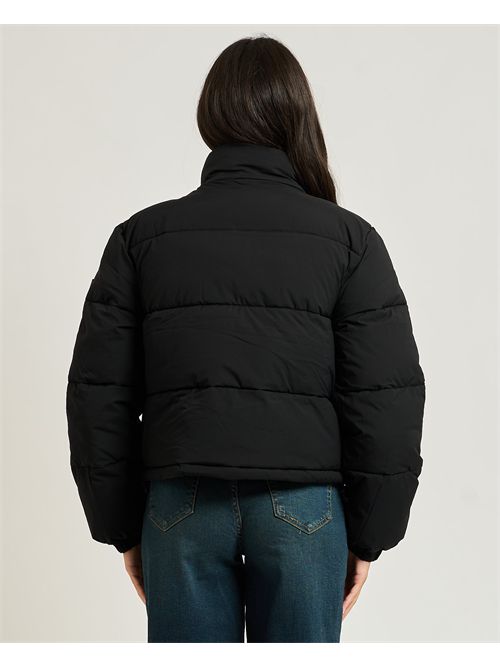 Women's Guess Jeans quilted cropped puffer GUESS | W4BL20-WGII2JBLK