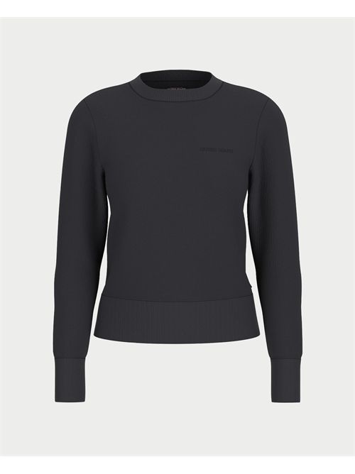 Maglione girocollo con ricamo donna Guess Jeans GUESS | W4BR83-Z3HO2JBLK