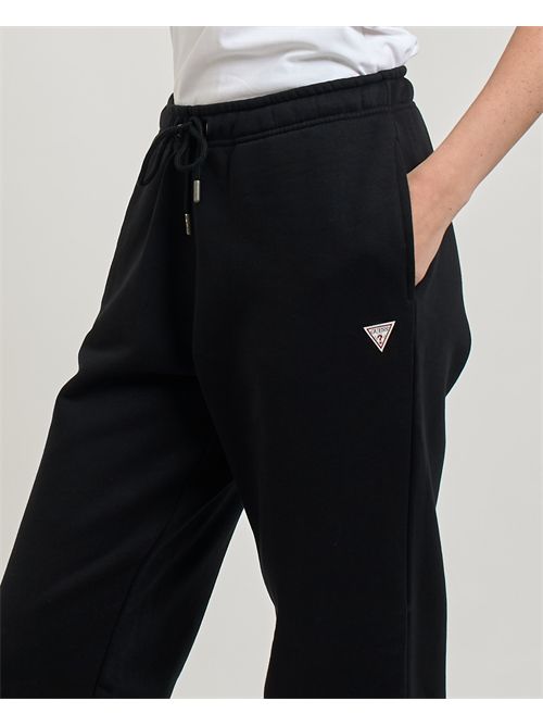 Guess women's joggers with mini logo GUESS | W4YB33-KC811JBLK