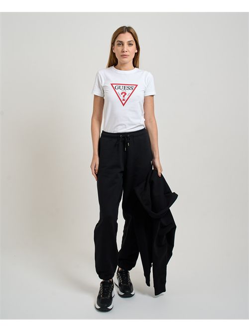 Guess women's joggers with mini logo GUESS | W4YB33-KC811JBLK