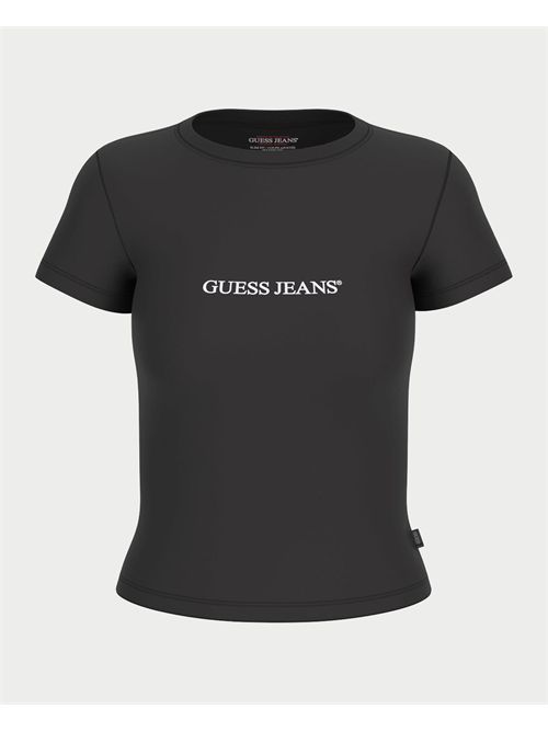 T-Shirt Logo Print donna Guess Jeans GUESS | W4YI01-J1314JBLK