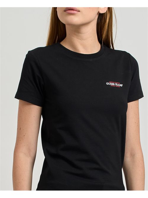 Guess slim fit women's American Tradition t-shirt GUESS | W4YI02-J1314JBLK