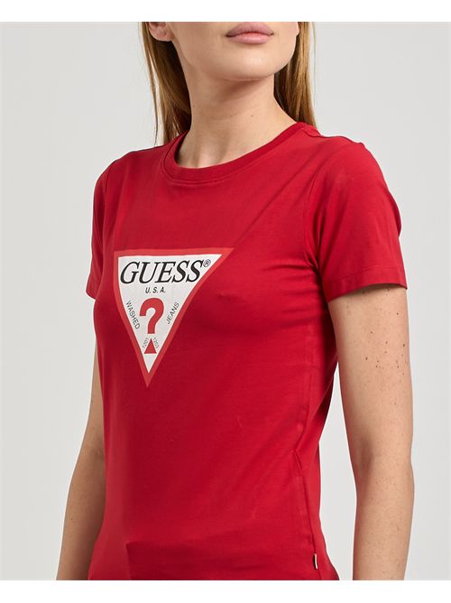 Guess women's t-shirt with large logo GUESS | W4YI04-J1314G585
