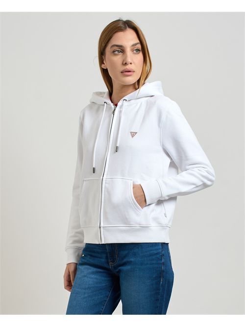 Felpa donna Guess Jeans fullzip GUESS | W4YQ03-KC811G011