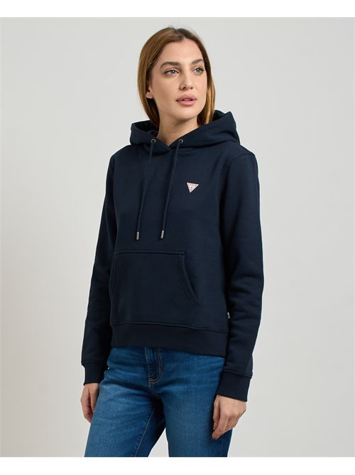 Felpa donna Guess Jeans con tasca a marsupio GUESS | W4YQ04-KC811A71W