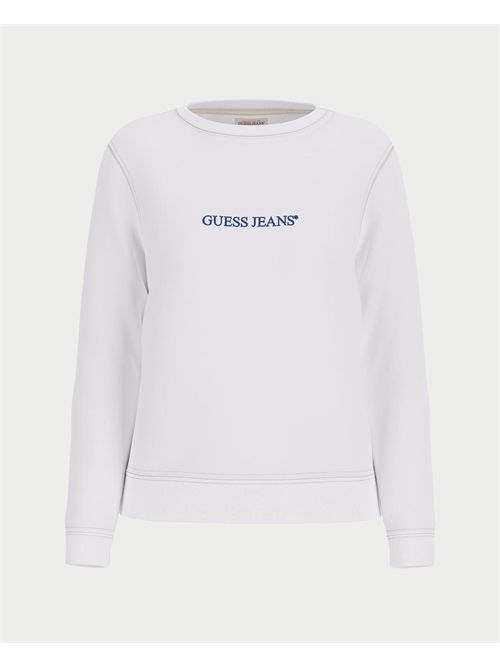 Felpa girocollo con logo ricamato donna Guess Jeans GUESS | W4YQ10-KC811G011
