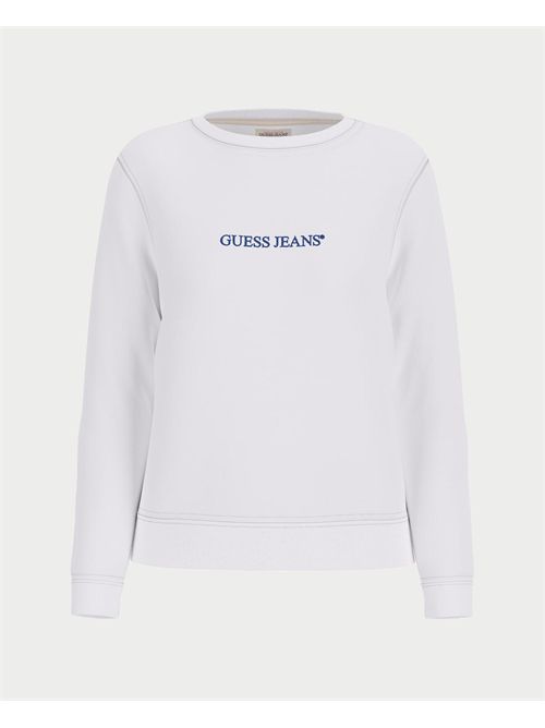 Felpa girocollo con logo ricamato donna Guess Jeans GUESS | W4YQ10-KC811G011