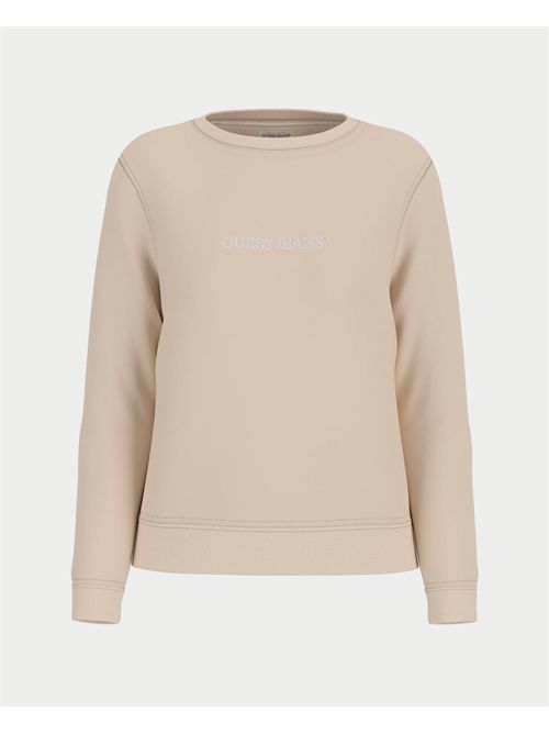 Guess Jeans crew neck regular Logo Emb Sweat GUESS | W4YQ10-KC811G1W7