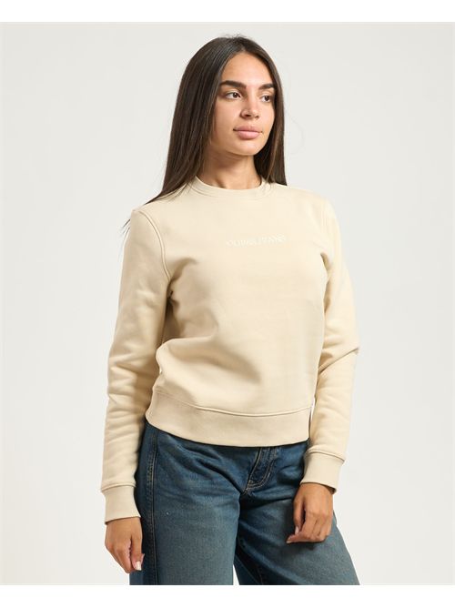 Felpa girocollo con logo ricamato donna Guess Jeans GUESS | W4YQ10-KC811G1W7