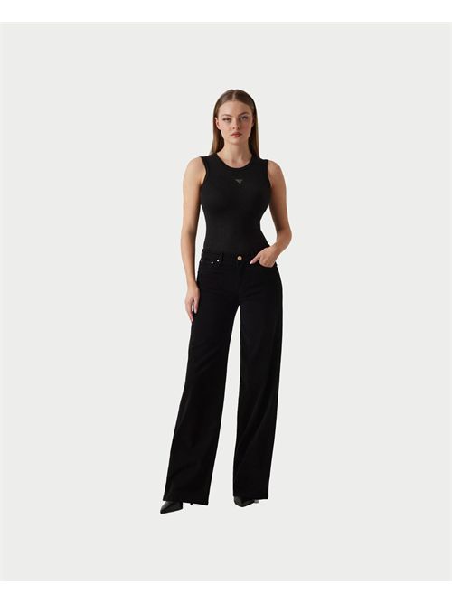 Jeans Sexy a palazzo donna Guess GUESS | W5BA96-WFQYBJBLK