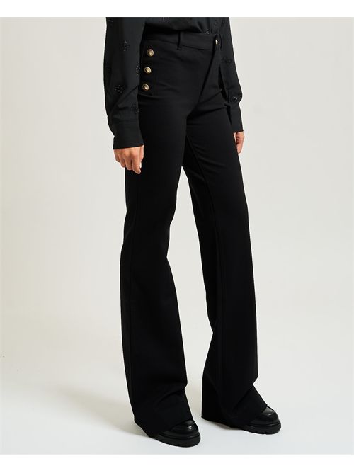 Pantaloni donna Guess a vita alta GUESS | W5BB16-KCMU2JBLK