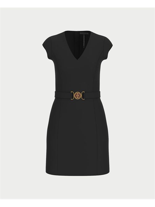Abito Chrissy donna Guess con scollo a V e cintura GUESS | W5BK21-KCMU2JBLK